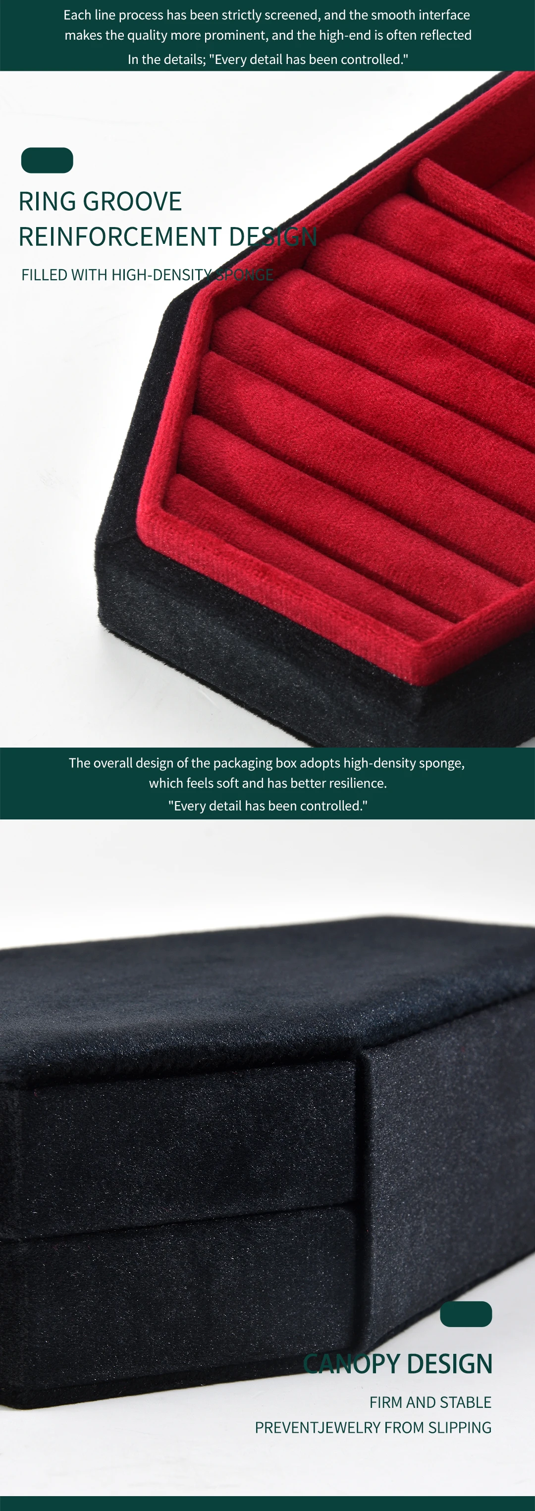 TAIMY Retro Velvet Coffin Shape Jewelry Box Gothic Vampire Red Jewelry Box Portable Ring Necklace Storage Box Fast Delivery