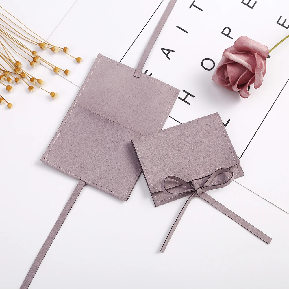 5pcs Microfiber Velvet Gift Bags 6x6cm Jewelry Presents Pouches Earrings Necklace Christmas Wedding Favors For Guests Candy Bag