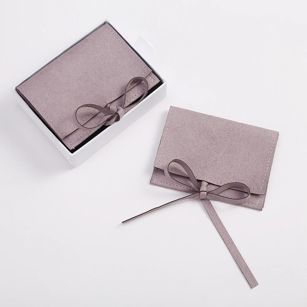 5pcs Microfiber Velvet Gift Bags 6x6cm Jewelry Presents Pouches Earrings Necklace Christmas Wedding Favors For Guests Candy Bag