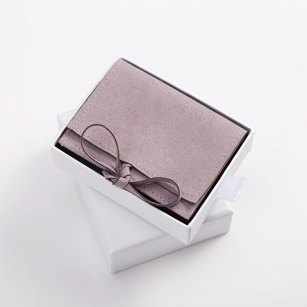 5pcs Microfiber Velvet Gift Bags 6x6cm Jewelry Presents Pouches Earrings Necklace Christmas Wedding Favors For Guests Candy Bag