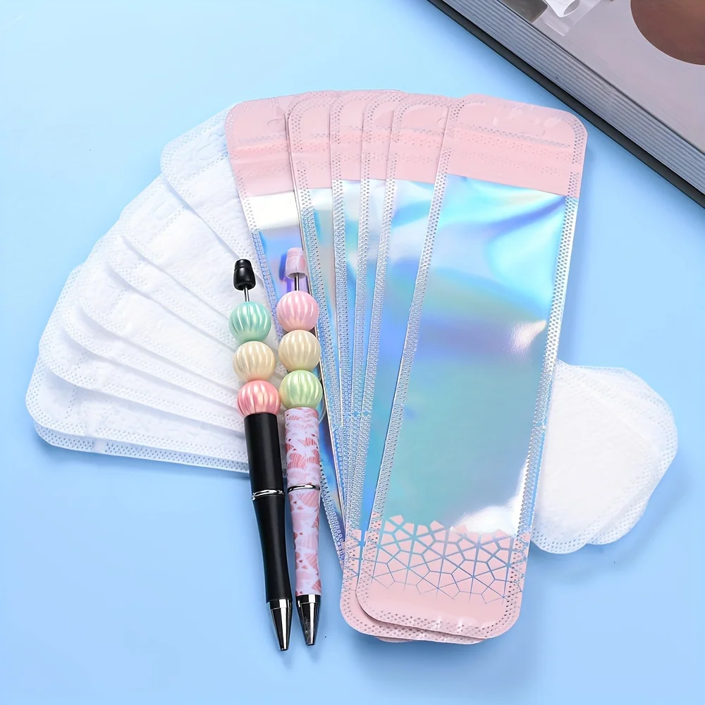 50pcs Transparent Plastic Self Seal Bags Jewelry Display Packaging Bags for Beaded Pen Packaging Display Thickened Self Sea Bags