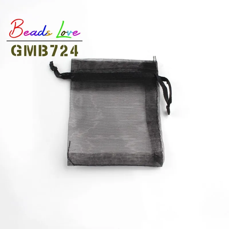50pcs/lot 5x7cm 7x9cm 9x12cm 10x15cm Drawstring Organza Bags Jewelry Packaging Bags Candy Wedding Bags Wholesale Gifts Pouches