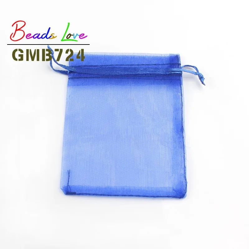 50pcs/lot 5x7cm 7x9cm 9x12cm 10x15cm Drawstring Organza Bags Jewelry Packaging Bags Candy Wedding Bags Wholesale Gifts Pouches