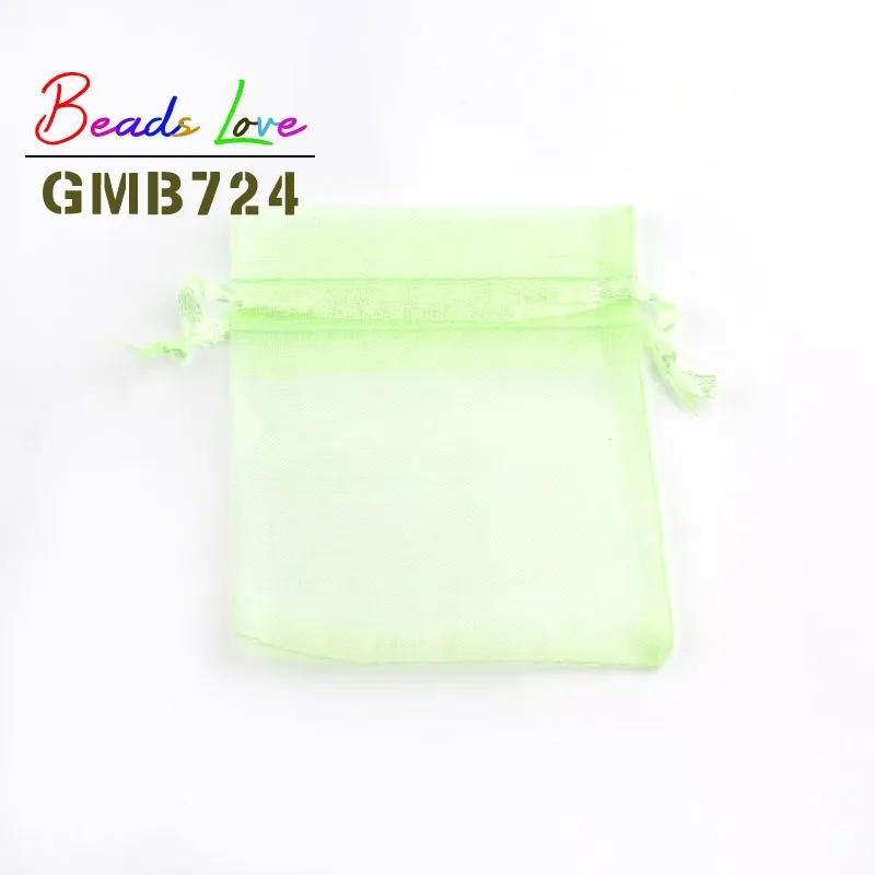 50pcs/lot 5x7cm 7x9cm 9x12cm 10x15cm Drawstring Organza Bags Jewelry Packaging Bags Candy Wedding Bags Wholesale Gifts Pouches