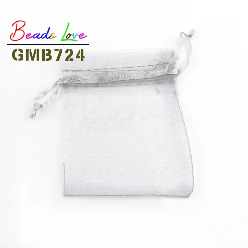 50pcs/lot 5x7cm 7x9cm 9x12cm 10x15cm Drawstring Organza Bags Jewelry Packaging Bags Candy Wedding Bags Wholesale Gifts Pouches