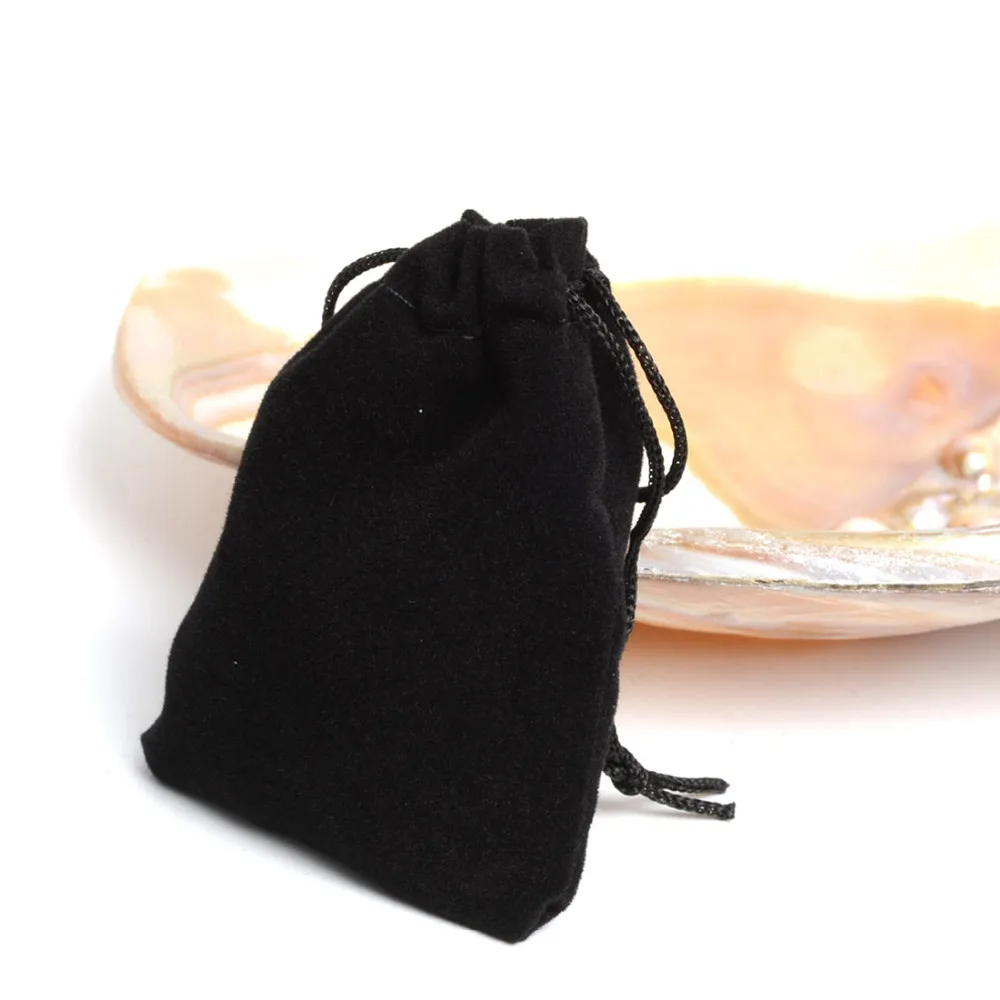 100Pcs 5x7cm Velvet Drawstring Pouch Bag Jewelry Bag Christmas Wedding Gift Bags Pouches Jewelry Packaging sachet bonbon zakjes