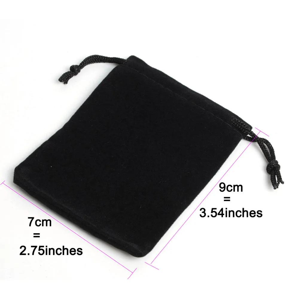 100Pcs 7x9cm Velvet Drawstring Pouch Jewelry Bags New Year Birthday Xmas Party Ball Gift Bags pochette cadeau sachet bonbon