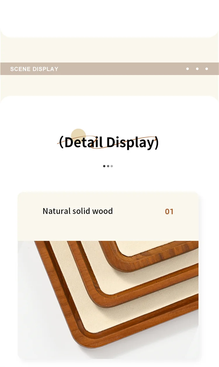 Oirlv Wooden Jewelry Display Tray Jewelry Organizer Suitable For Jewelry Make Bracelet Necklace Tray Jewelry Ring Display Plate