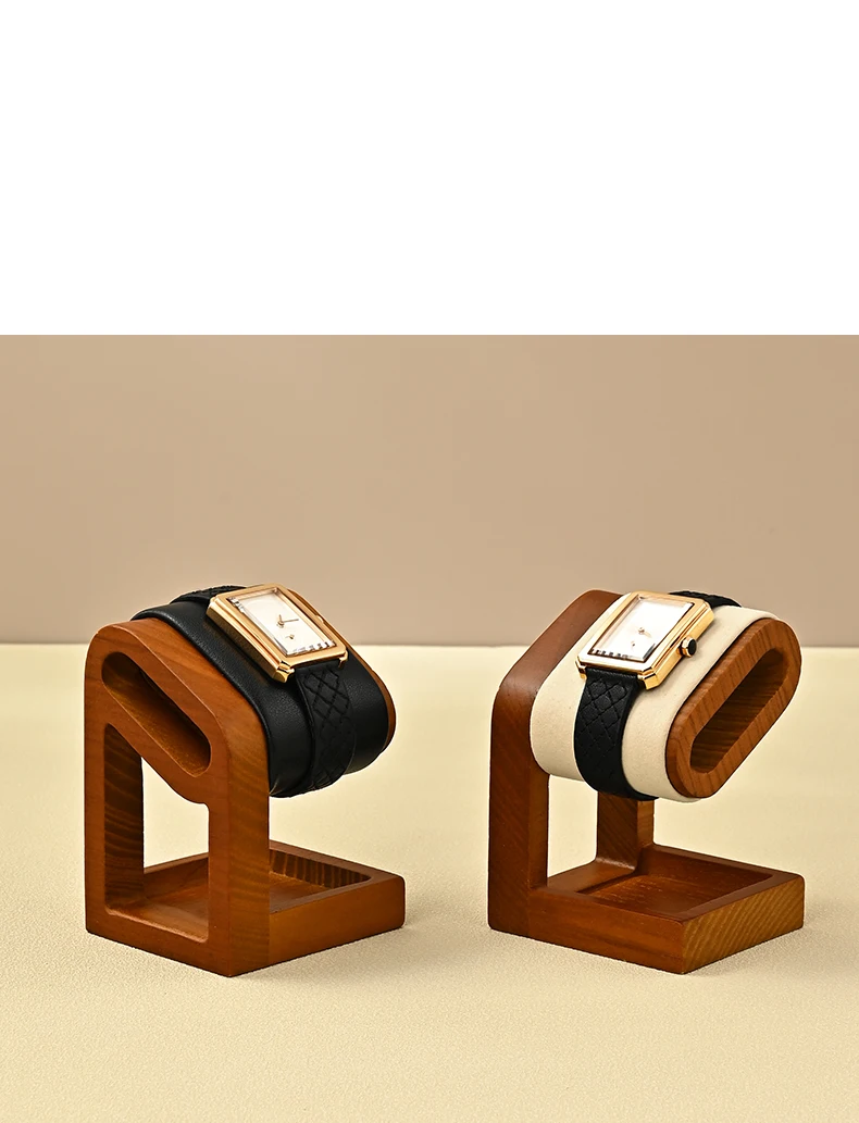 Oirlv Wooden Jewelry Organizer Bracelet Watch Display Stand Jewelry Storage Holder Watch Rack Watch Display Props For Showcase