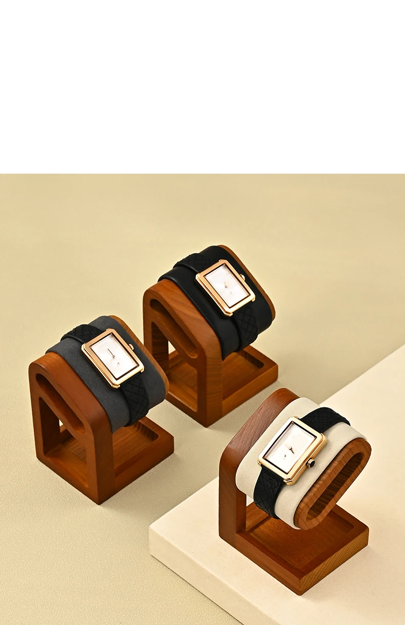 Oirlv Wooden Jewelry Organizer Bracelet Watch Display Stand Jewelry Storage Holder Watch Rack Watch Display Props For Showcase