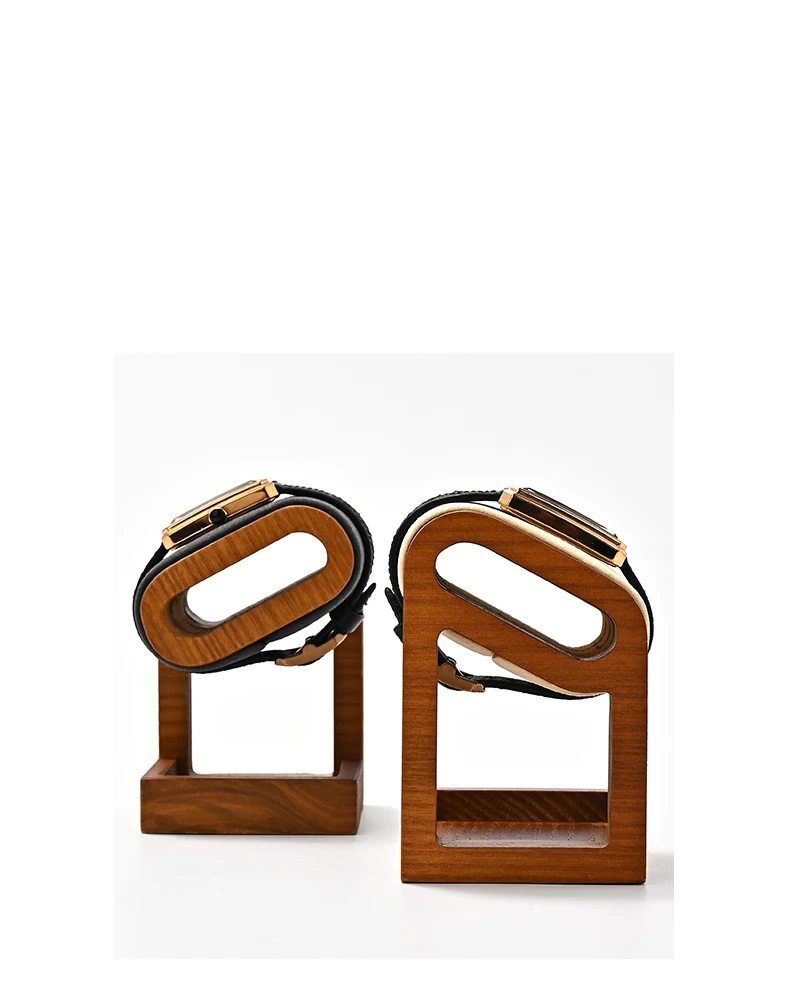 Oirlv Wooden Jewelry Organizer Bracelet Watch Display Stand Jewelry Storage Holder Watch Rack Watch Display Props For Showcase