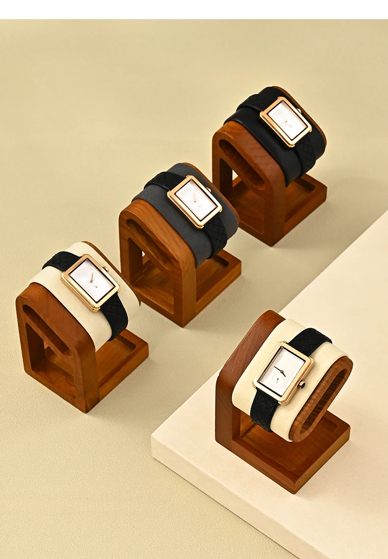 Oirlv Wooden Jewelry Organizer Bracelet Watch Display Stand Jewelry Storage Holder Watch Rack Watch Display Props For Showcase