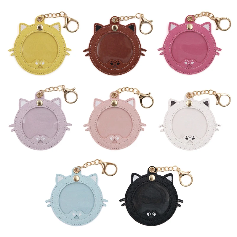 New Cat Shape Ita Bag Pins Badge Protector Case Keychian For 58mm Anime Badges Decoration Bag Accessories Pin Case Birthday Gift