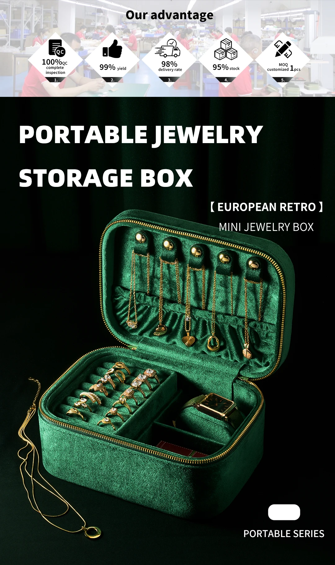 Wholesale Velvet Bigger Travel Portable Multifunctional Ring Earring Custom Logo Jewelry Box Suede Jewellery Organizer