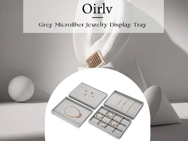 Elegant Jewelry Display & Storage Trays: Jeweler Versatile Velvet-Lined Bins for Organizing Necklaces, Rings, Earrings, & More