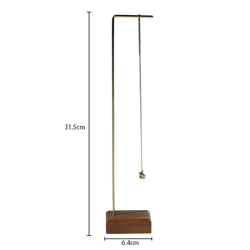 Wooden and metal necklace holders bracelet stand for jewelry chain holders earring organizer jewellery display case Hanging