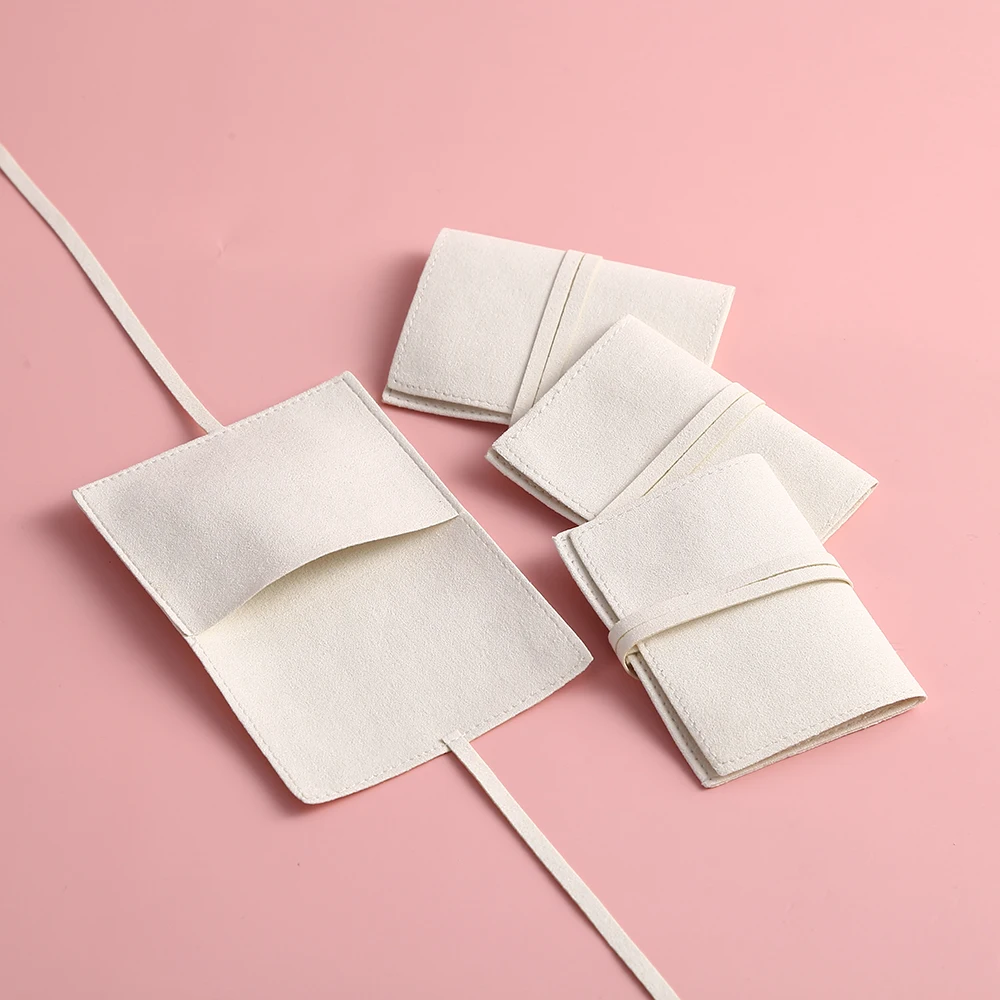5pcs Bulk Microfiber Velvet Bag Jewelry Presents Pouches for Necklace Rings Christmas Wedding Party Gift Package Envelope Bags