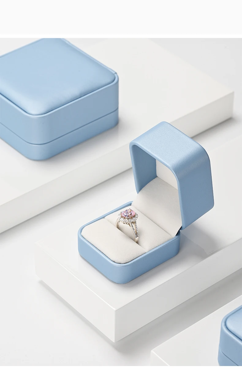 Oirlv Premium Blue Jewelry Box With Velvet Lining Packaging for Necklaces/rings/earrings, Organized for Families and Jewellers