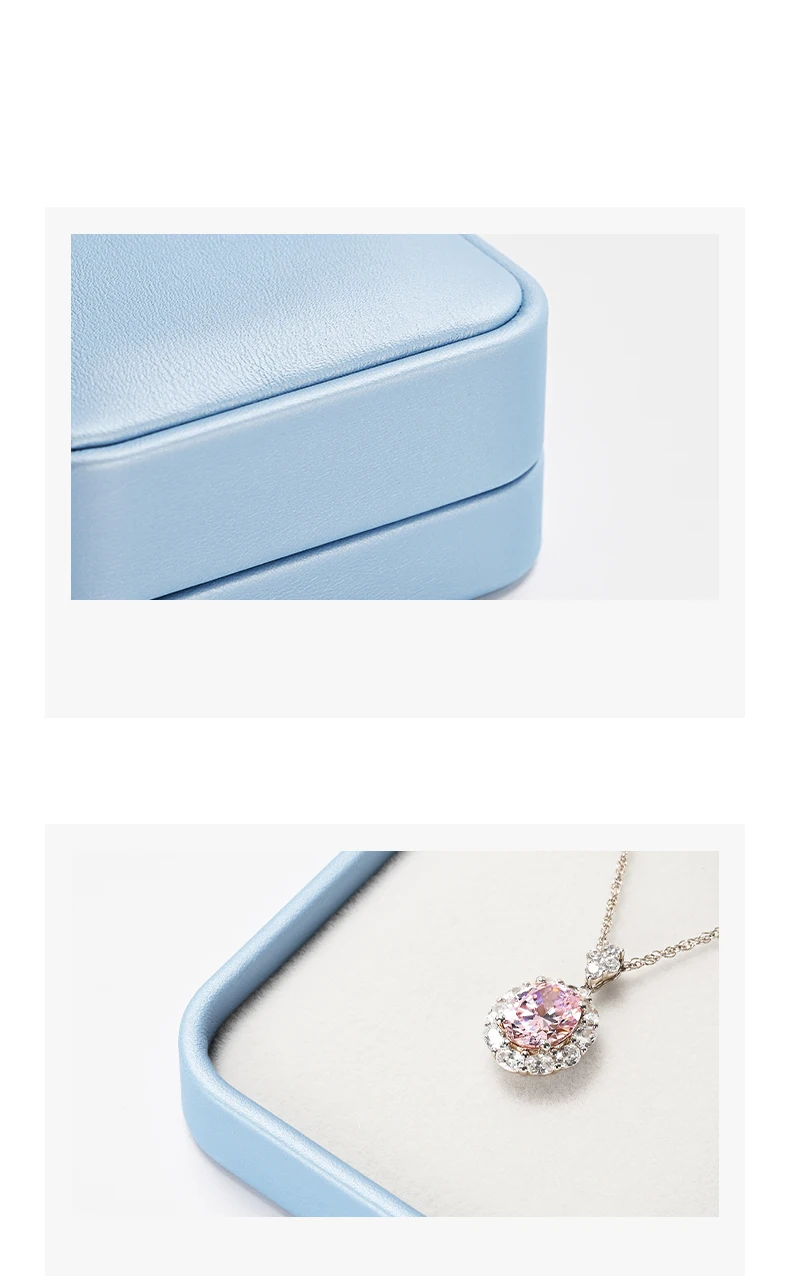 Oirlv Premium Blue Jewelry Box With Velvet Lining Packaging for Necklaces/rings/earrings, Organized for Families and Jewellers