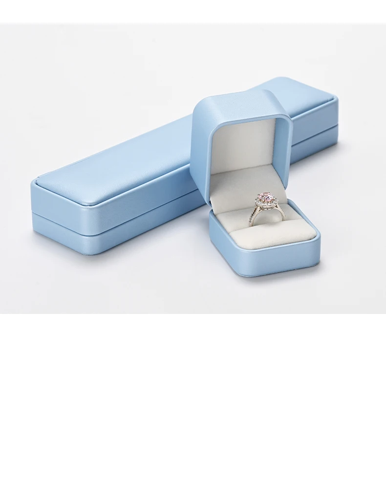 Oirlv Premium Blue Jewelry Box With Velvet Lining Packaging for Necklaces/rings/earrings, Organized for Families and Jewellers