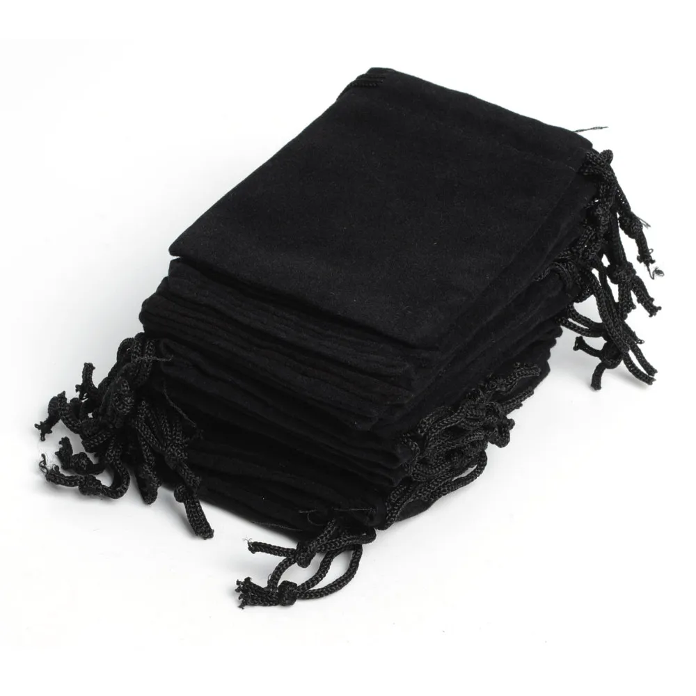 100Pcs 7x9cm Velvet Drawstring Pouches Jewelry Bags,Christmas Wedding New Year Birthday Ball Gift Bags sachet emballage bonbon