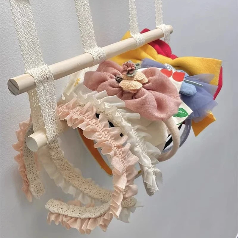 Wall Hair Clip Display Rack Hairpin Storage Girl Hair Accessories Headband Headdress Hairpin Wall Hanging Bathroom