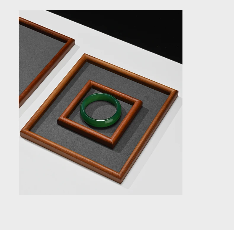 Oirlv New Wooden Jewelry Tray For Ring Earrings Bracelet Bangle Necklace Rectangle Jewelry Display Stand Jewelry Tray Hot Sales