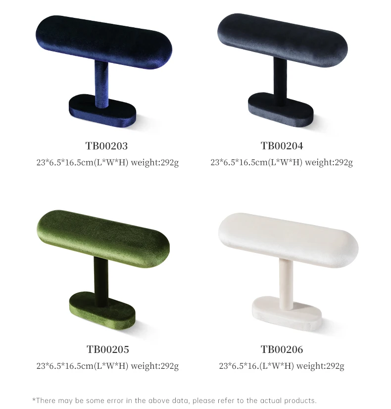 Yinbeini Velvet Watch Display Stand Jewelry Storage Rack for Watch Bracelets and Bangles Jewelry Display Holder TB002