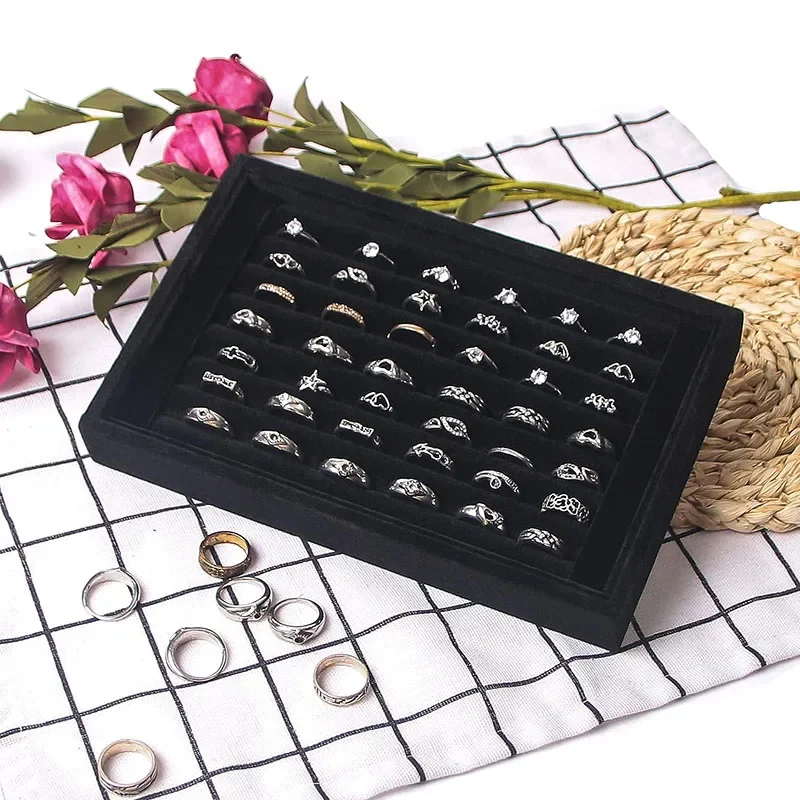 Jewelry Organizer Ring Holder Display Tray Stand for Selling Earrings And Rings Stylish Showcasing Accessory