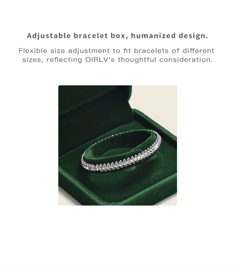 Oirlv Velvet Ring Box Gemstone Green Jewelry Box High-quality Earring Bracelet Necklace Box Jewelry Organizer Box Customizable