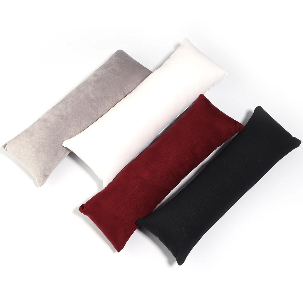 Velvet PU Leather Jewelry Pillow Jewelry Bracelet Cushion Holder Organizer Pillow Watch Display Photography Prop Wholesale