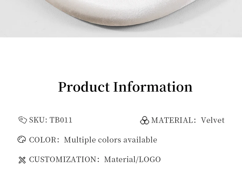 Yinbeini Velvet Earrings Ear Stud Display Stand Jewelry Accessories Storage Organizer Ring Showcase Props TB011