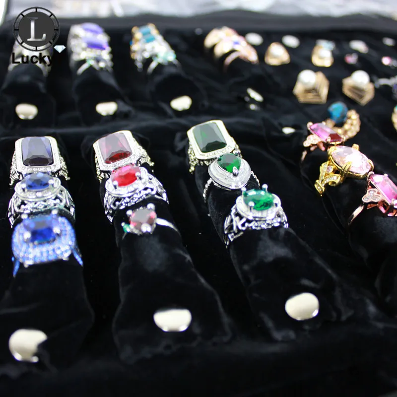 Portable Zipper Velvet Jewelry Roll Storage Bag Ring Pouch Pendant Necklace Folding Travel Organizer Earrings Bag