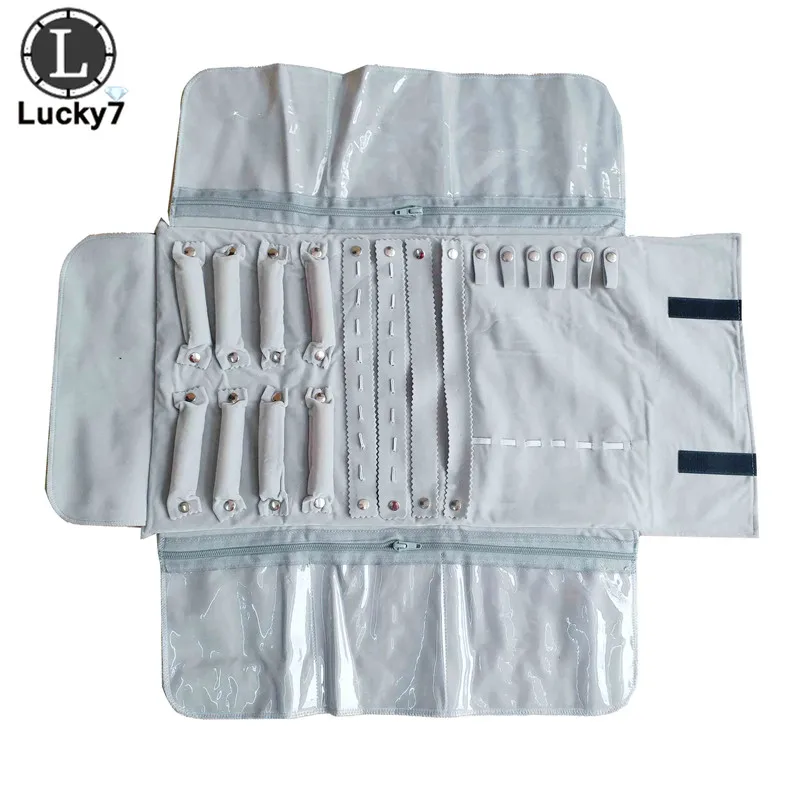 Portable Zipper Velvet Jewelry Roll Storage Bag Ring Pouch Pendant Necklace Folding Travel Organizer Earrings Bag