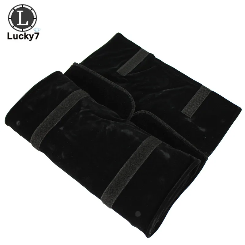 Portable Zipper Velvet Jewelry Roll Storage Bag Ring Pouch Pendant Necklace Folding Travel Organizer Earrings Bag