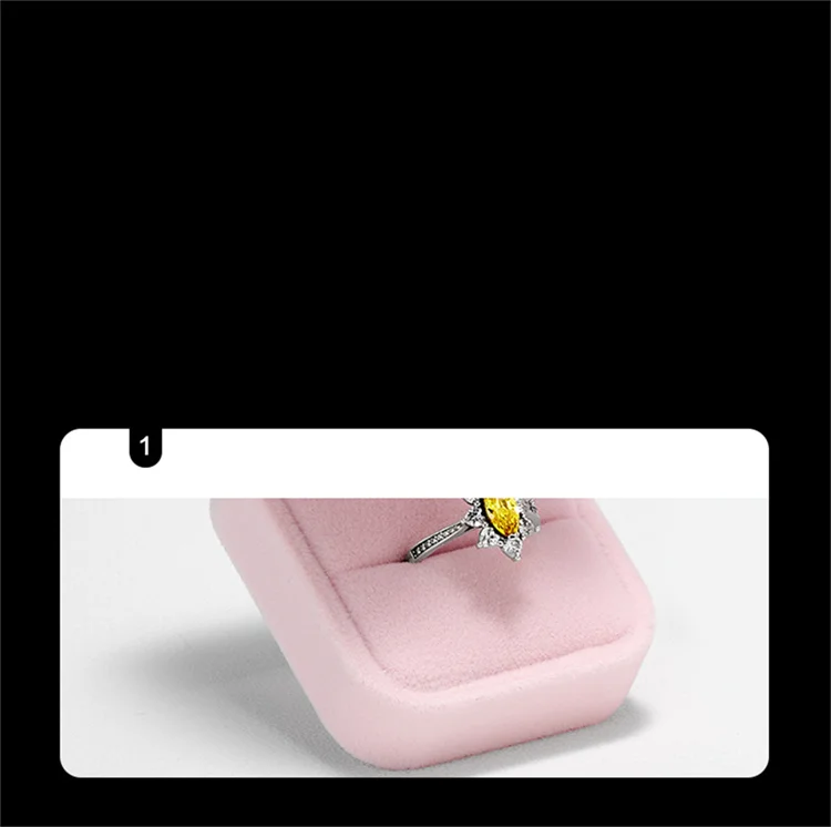 Oirlv Velvet Ring Box Pink Earring Jewelry Box Necklace Bracelet Storage Case Jewelry Gift Box for Wedding Jewelry Organizer Box