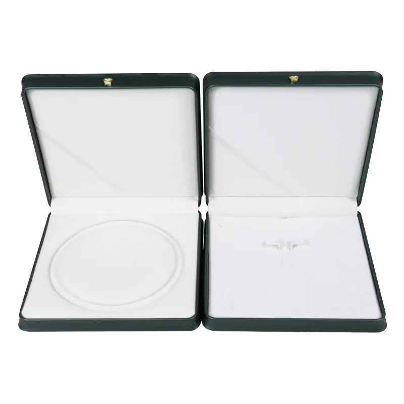 Pearl Necklace Box Jewelry Storage Packaging Box 19×19×4cm Crown Waist Ring Necklace Earrings Bracelet Large Set Box