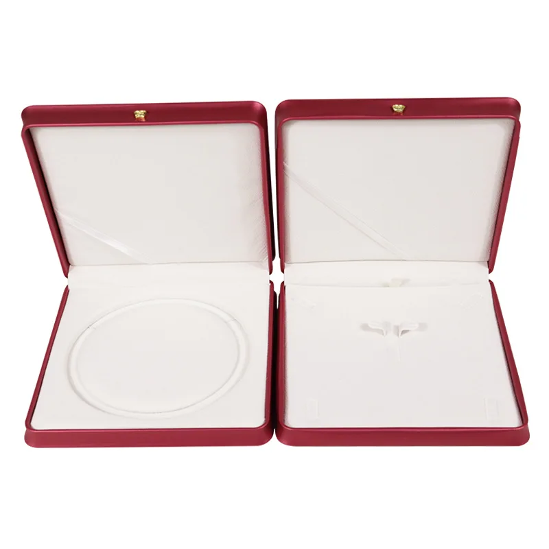 Pearl Necklace Box Jewelry Storage Packaging Box 19×19×4cm Crown Waist Ring Necklace Earrings Bracelet Large Set Box