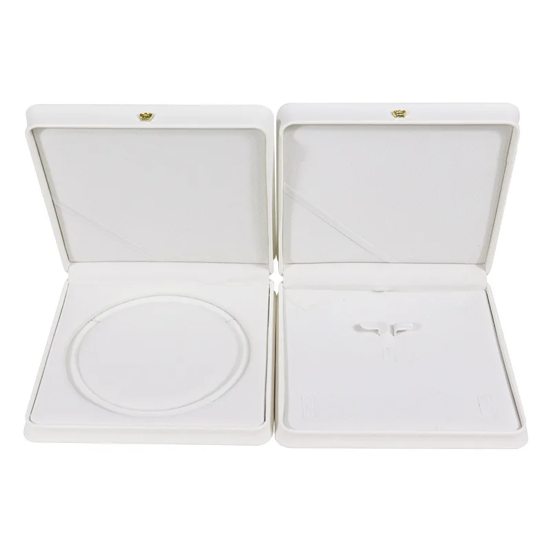 Pearl Necklace Box Jewelry Storage Packaging Box 19×19×4cm Crown Waist Ring Necklace Earrings Bracelet Large Set Box