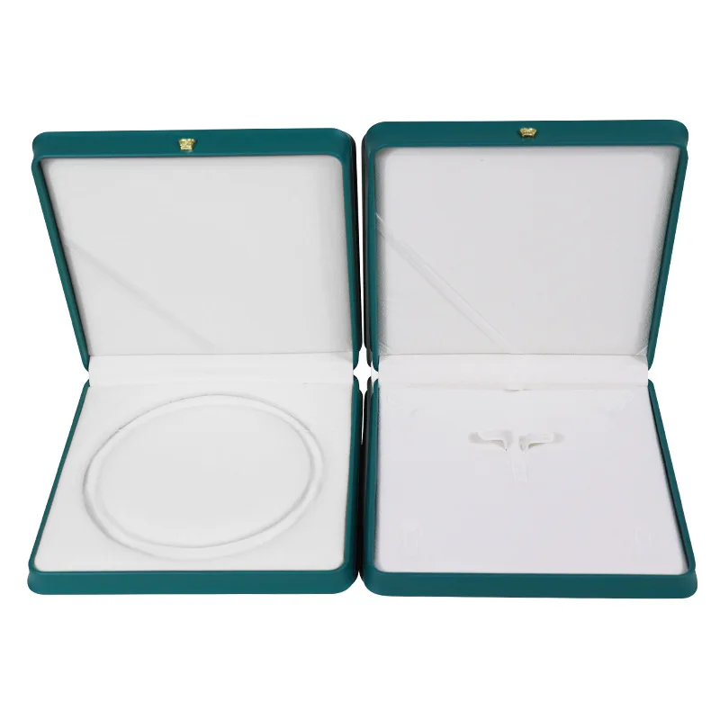 Pearl Necklace Box Jewelry Storage Packaging Box 19×19×4cm Crown Waist Ring Necklace Earrings Bracelet Large Set Box