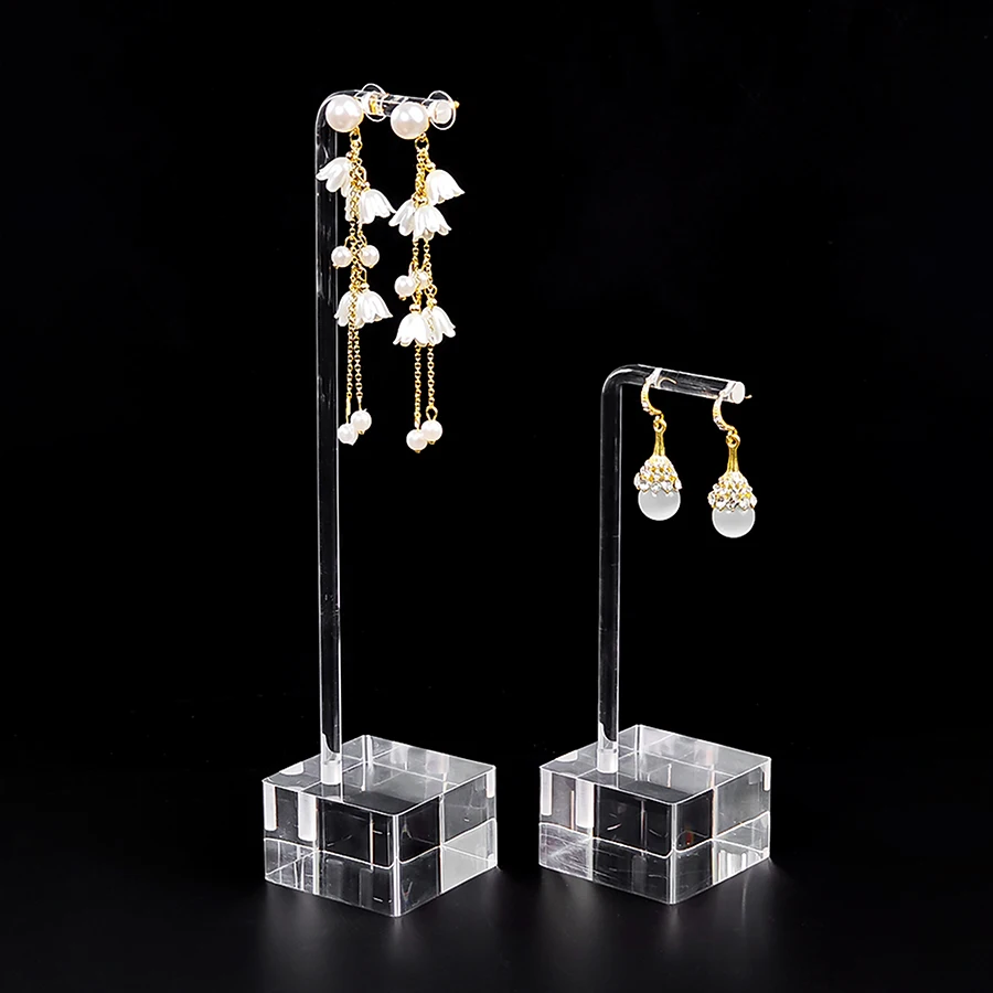 Acrylic Jewelry Display Rack, Jewellery and Earrings Display Stand Holder, Necklace Shooting Props Simple Storage Organizer Case