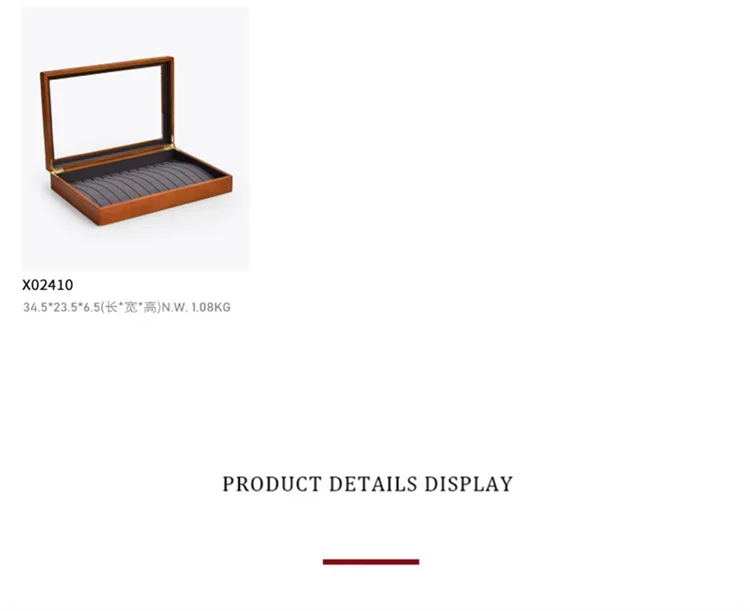 Oirlv Antique Wooden Jewelry Box Rings Necklaces And Bracelets Display Case Transparent Jewelry Storage Box; Jewelry Organizer