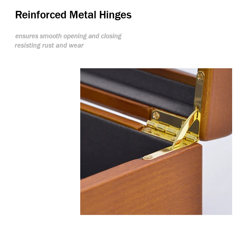 Oirlv Antique Wooden Jewelry Box Rings Necklaces And Bracelets Display Case Transparent Jewelry Storage Box; Jewelry Organizer