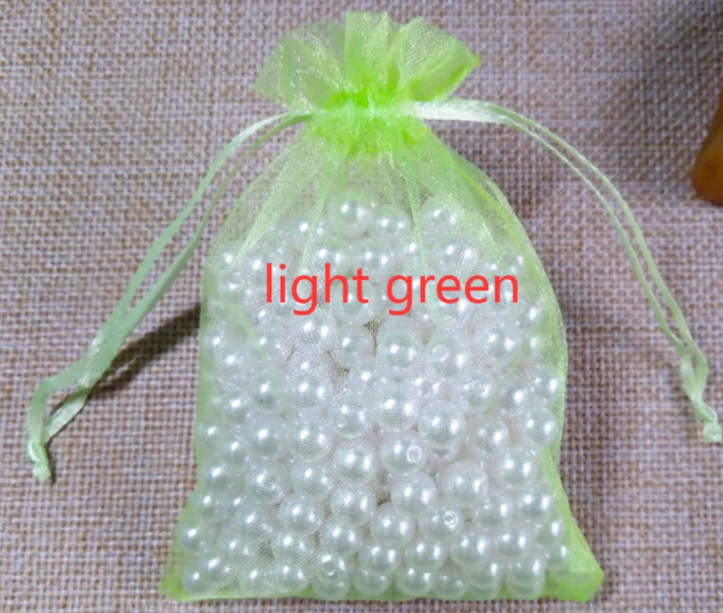 1000pcs Organza Bags Custom Random Color Wedding Party Favors Jewelry Gift Packaging Pouches Birthday Christmas Present Wrapping