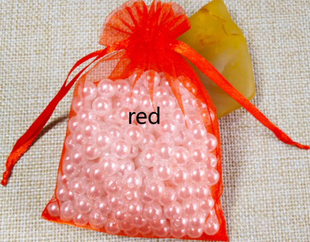 1000pcs Organza Bags Custom Random Color Wedding Party Favors Jewelry Gift Packaging Pouches Birthday Christmas Present Wrapping