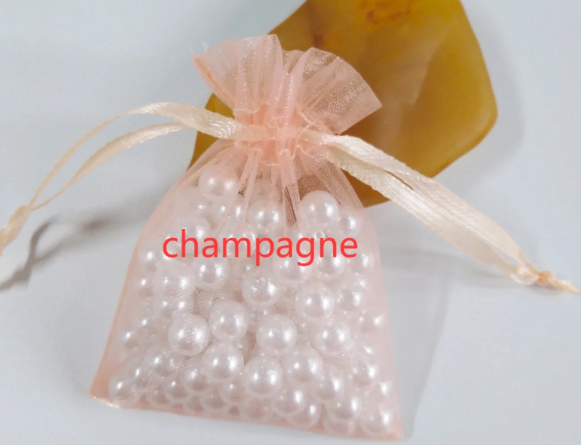 1000pcs Organza Bags Custom Random Color Wedding Party Favors Jewelry Gift Packaging Pouches Birthday Christmas Present Wrapping