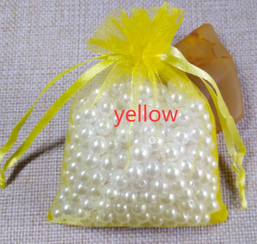 1000pcs Organza Bags Custom Random Color Wedding Party Favors Jewelry Gift Packaging Pouches Birthday Christmas Present Wrapping