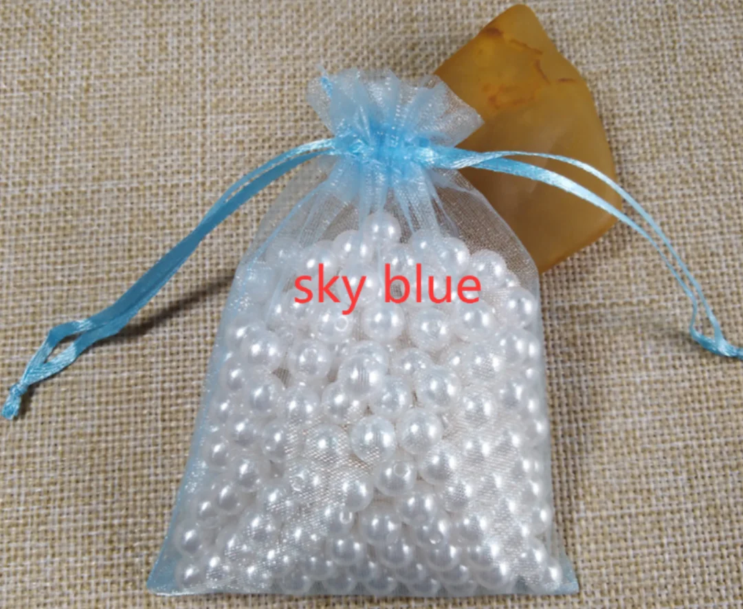 1000pcs Organza Bags Custom Random Color Wedding Party Favors Jewelry Gift Packaging Pouches Birthday Christmas Present Wrapping