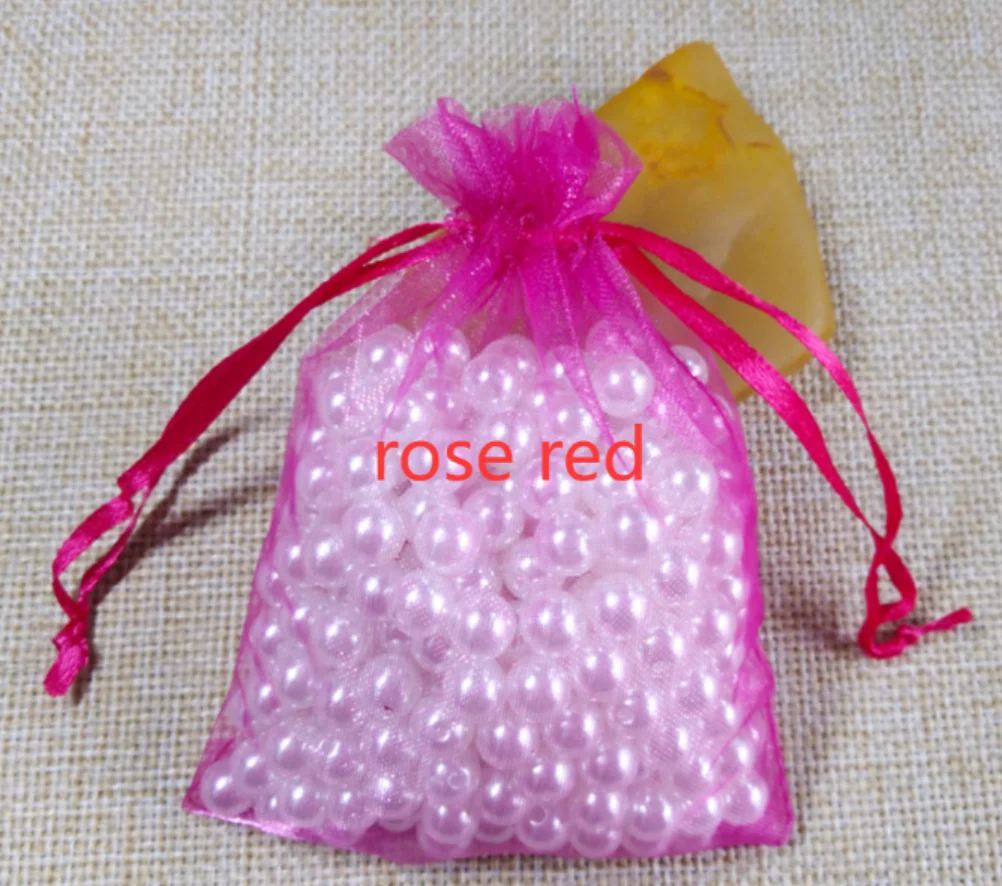 1000pcs Organza Bags Custom Random Color Wedding Party Favors Jewelry Gift Packaging Pouches Birthday Christmas Present Wrapping
