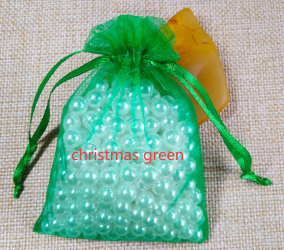 1000pcs Organza Bags Custom Random Color Wedding Party Favors Jewelry Gift Packaging Pouches Birthday Christmas Present Wrapping